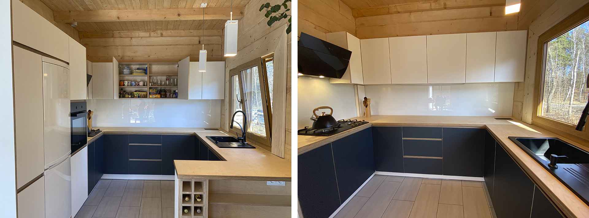 Kitchen with WISA plywood.